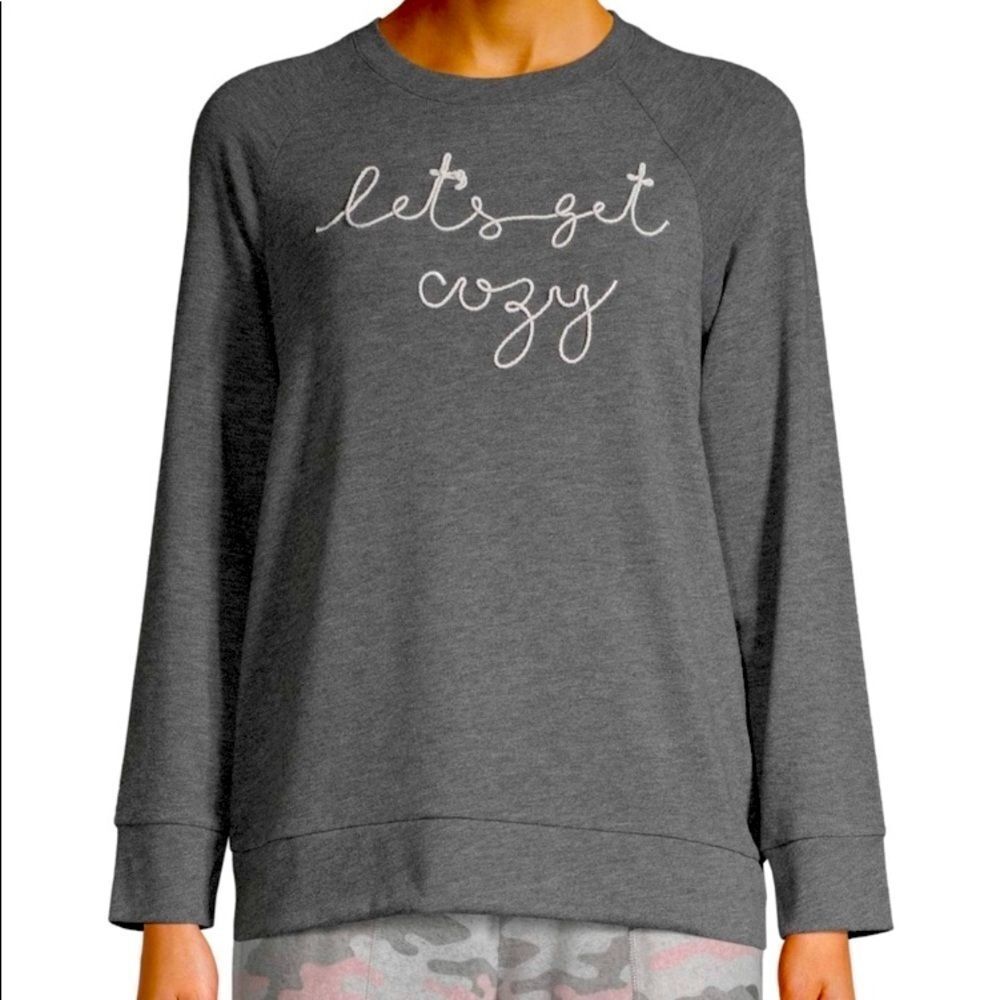 Secret Treasures “Let’s Get Cozy” Long Sleeve Pajama Top